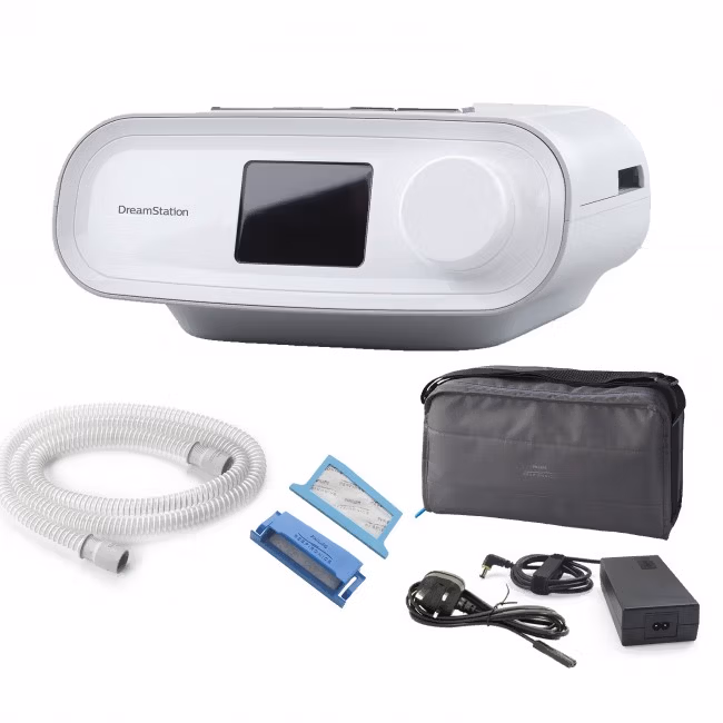 Philips Respironics 飛利浦磊仕 DreamStation CPAP Pro 單相陽壓呼吸器專業型 (加贈面罩) | 日本厚生 Nippon Kousei 飛利浦呼吸器網路門市 包裝內容物